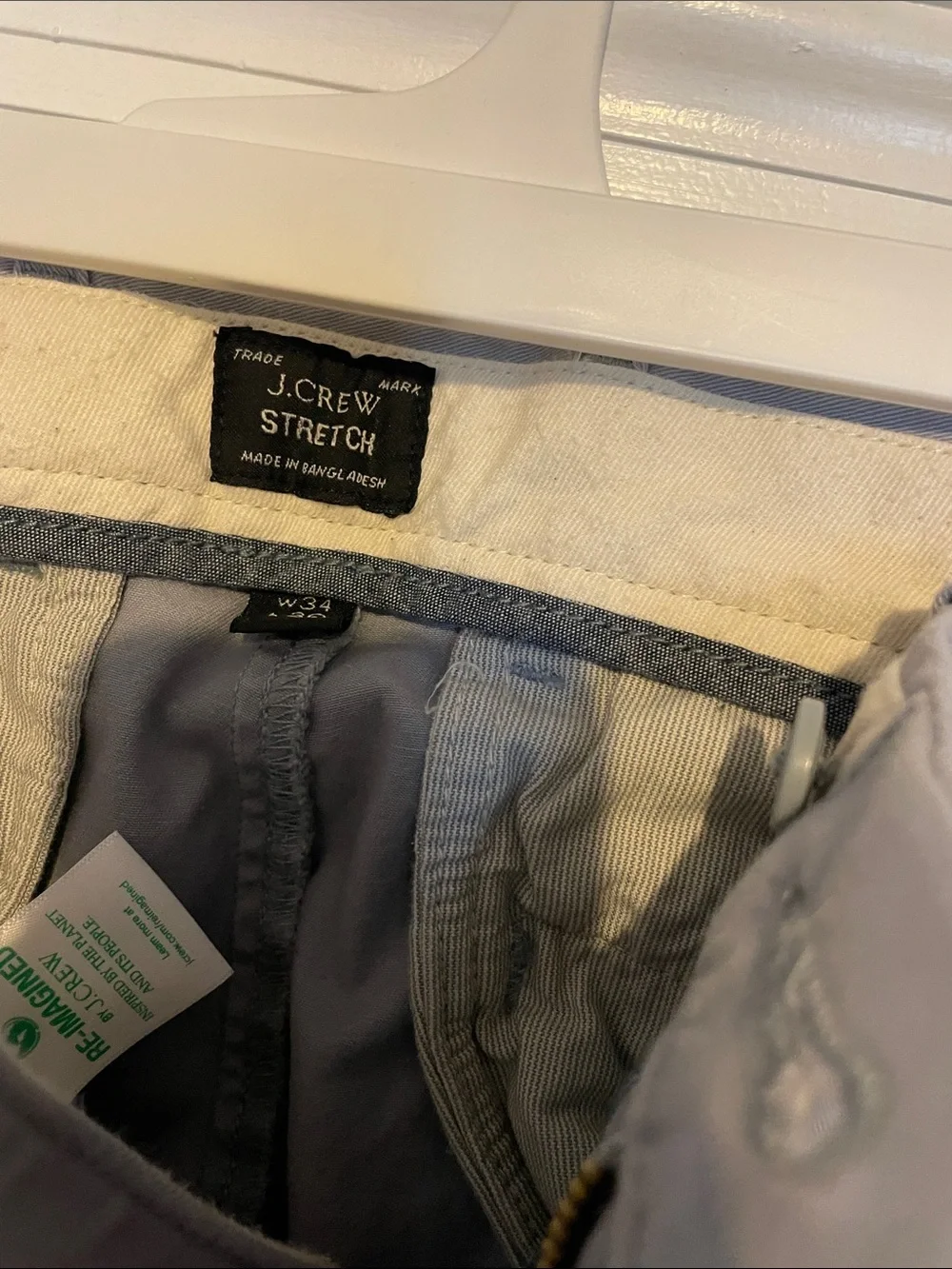 J. Crew Light Gray Slim Chinos